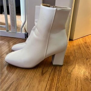 White Ankle Boots